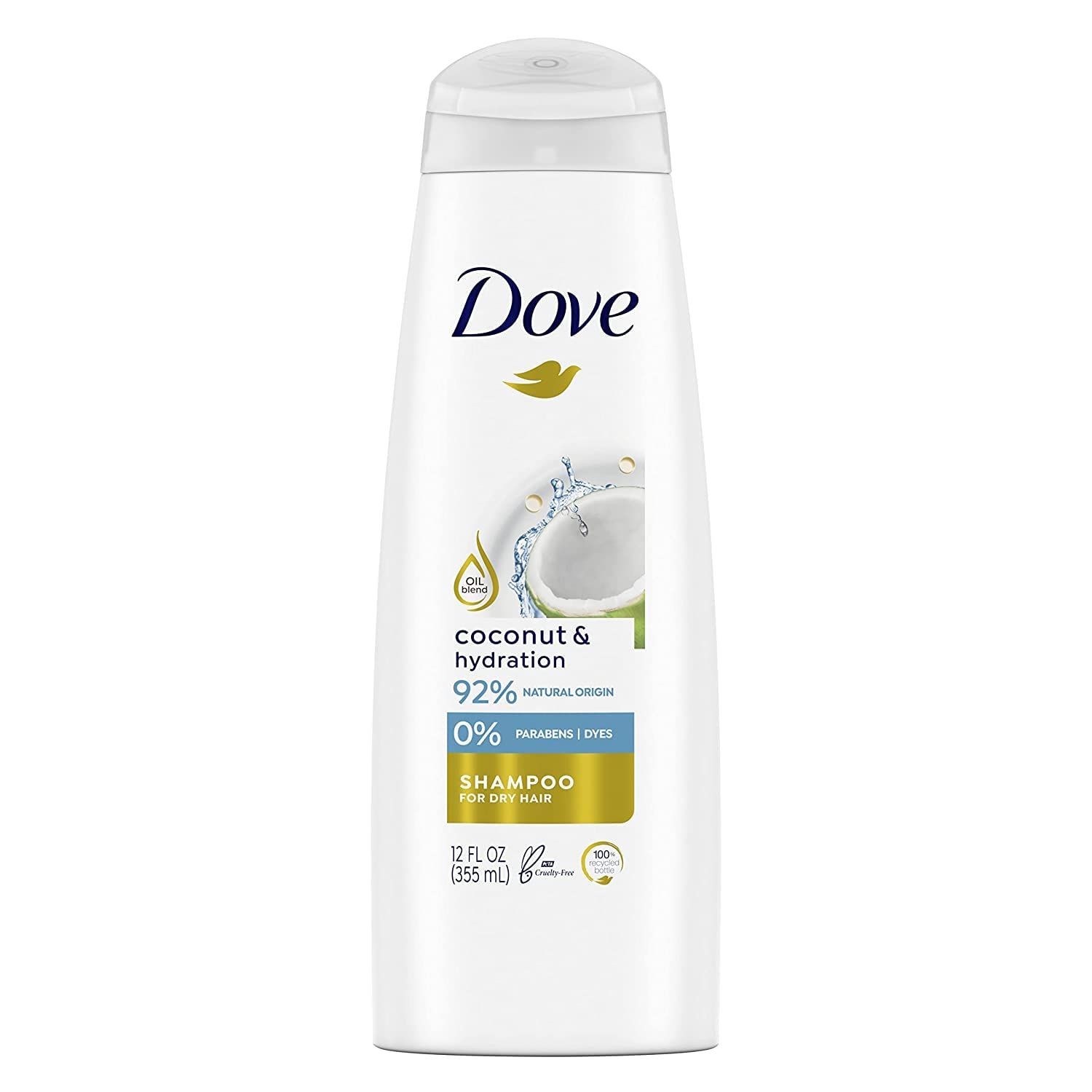 Dove Nutritive Solutions Coconut Hydration Shampoo, 12 fl oz (Pack of 2)