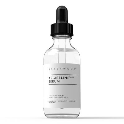 Asterwood Argireline Peptide with Hyaluronic Acid Serum - Wrinkle Reducing, Anti-Aging, Nourishing - Fragrance-Free - 2 Fl Oz