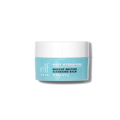 e.l.f. SKIN Mini Holy Hydration! Makeup Melting Cleansing Balm, Face Cleanser Makeup Remover, Infused with Hyaluronic Acid to Hydrate Skin, 0.45 Oz