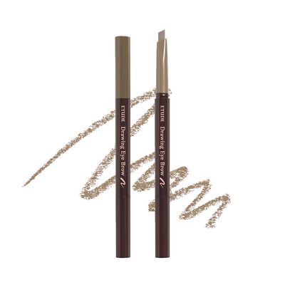 ETUDE Drawing Eye Brow - Light Brown Long-Lasting Eyebrow Pencil for Soft Textured Natural Daily Look Eyebrow, Korean Makeup, Kbeauty, Perfect for Gift