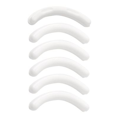 uxcell 6 Pcs Eyelash Curlers Refill Pads, Flexible Eye Lash Replacement Curler Cushion Mats, Replaceable Rubber Universal Curler Refills Makeup Tool for Women, Lady, White