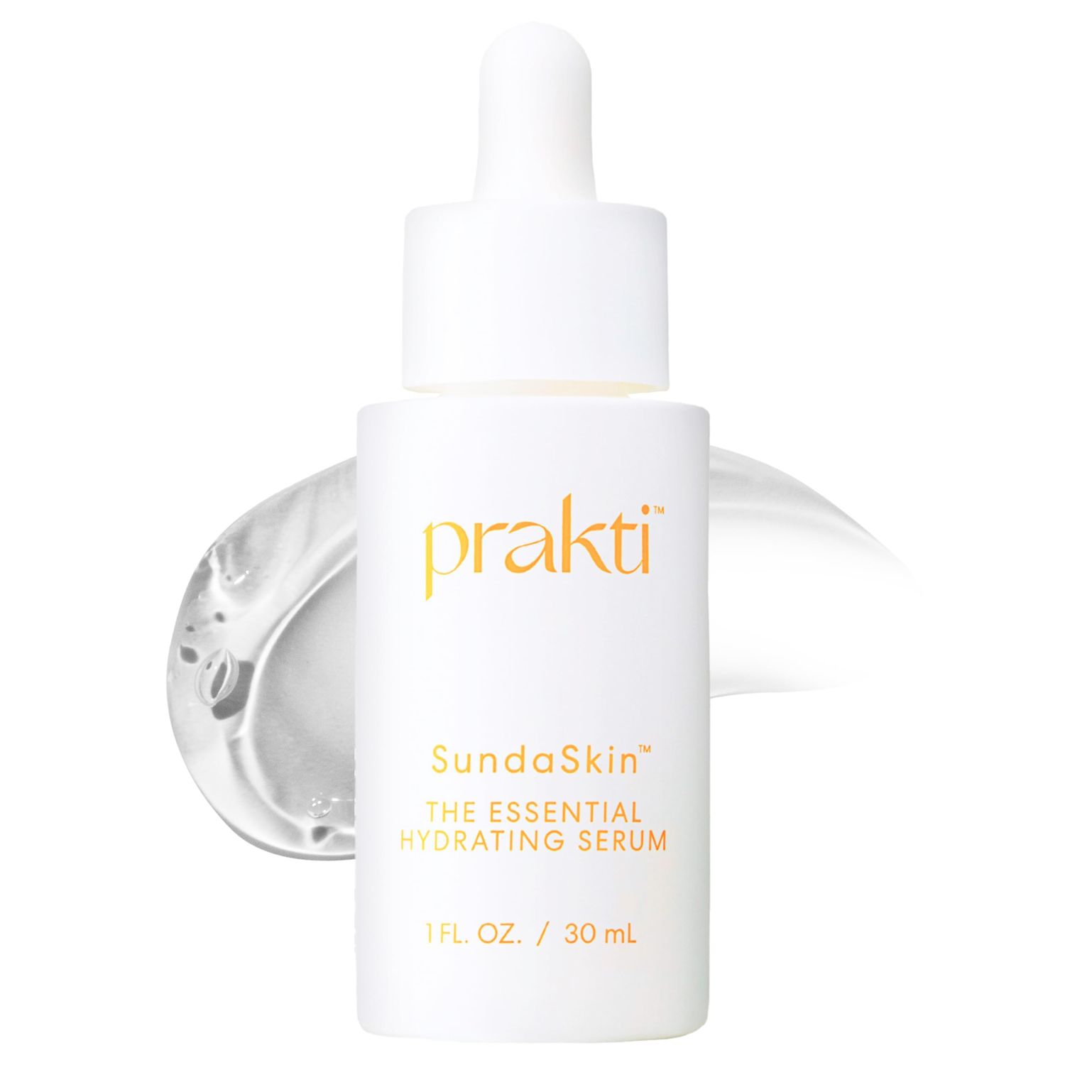 Prakti SundaSkin Essential Hydrating Serum, Firms, Smooths Evens Skin Tone with Niacinamide Hyaluronic Acid, 1 fl oz