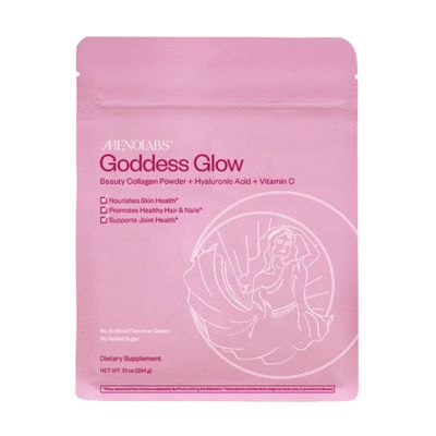 MENOLABS Goddess Glow Collagen Peptides Powder (Type I, III) - 14 Servings (280 g) - Menopause Supplements for Women with Hyaluronic Acid Vitamin C - Unflavored