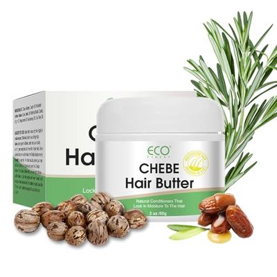 AKBAN Natural Chebe Butter for Hair Growth for Deep Moisturization Scalp, Stronger, Longer, Thicker Hair, for All Hair Types, Men Women