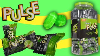 Pulse Candy (125 Pcs Per Jar) Pass Pass Sensational Kacchaa Aam (Mango) Flavor Candy - Tangy Twist Flavour