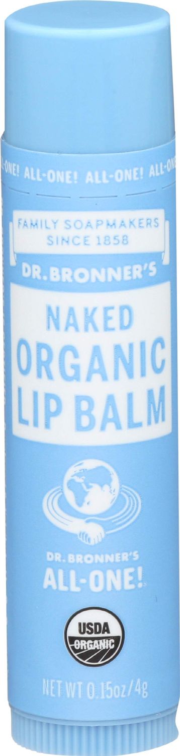 Dr Bronner&#39;s, Lip Balm Naked Organic, 0.15 Ounce