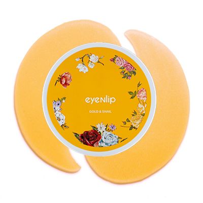 eyeNlip Gold Snail Hydrogel Eye Patches - Moisturizing Under Eye Mask for Puffy Eyes, Fine Lines, and Dark Circles - Korean Skincare (60 Patches)