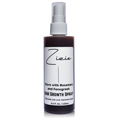 Zizie Clove Hair Growth Spray Balanced Enhancer For Thickening Damaged, Falling, Thin Hair with Rosemary Fenugreek, Aloe Vera, Oregano, Hibiscus. For Dry, Weak Hair, for men, women