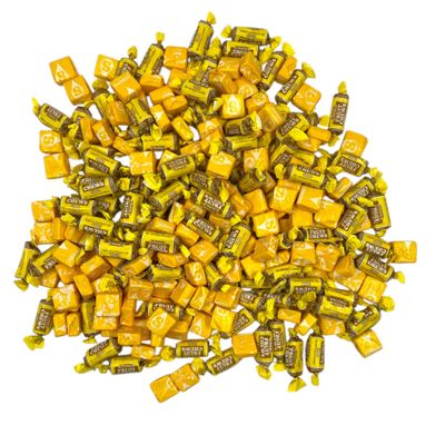 Bulk Lemon Flavor Taffy Candy - 3 Pounds - Only Lemon Starburst Tootsie Fruit Chew - Bulk Individually Wrapped Original Fruit Chews Chewy Candy in Resealable Bags