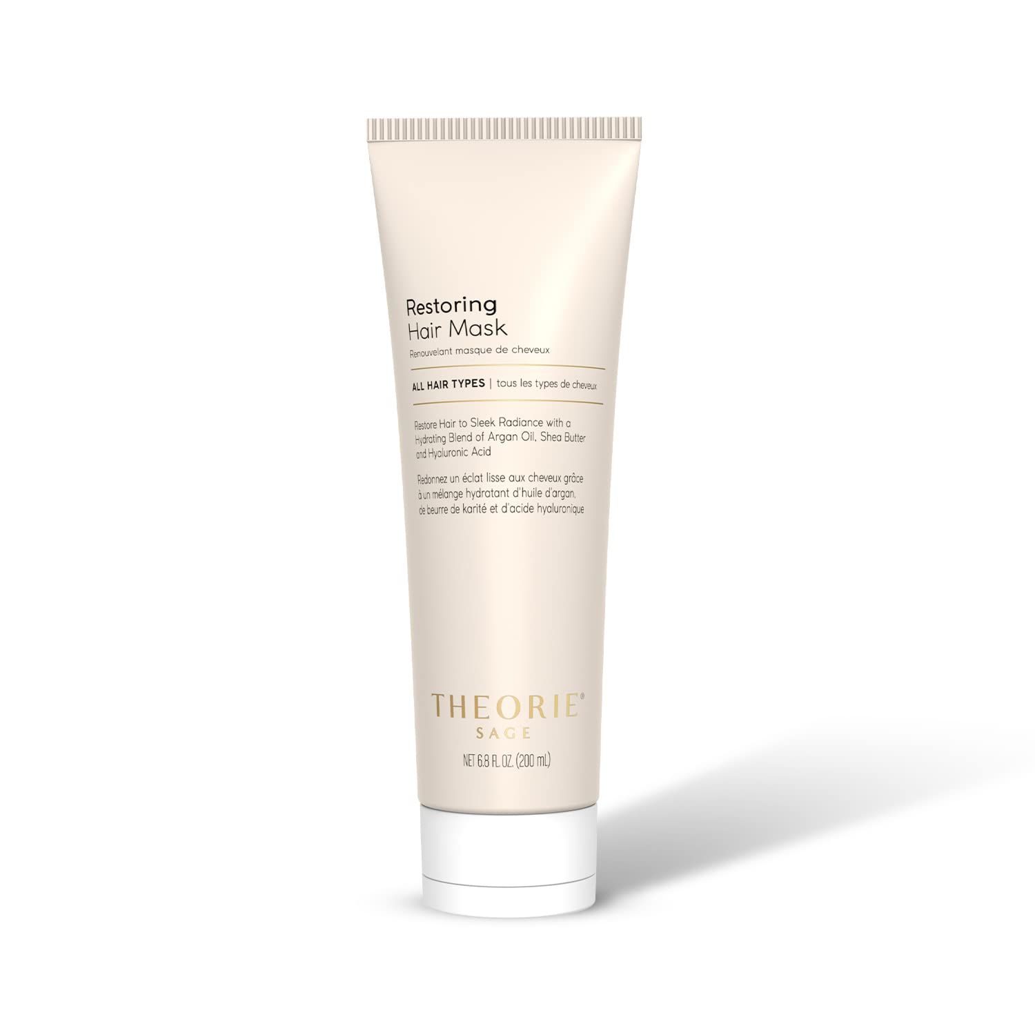 Theorie Restoring Hair Mask- Intensive Haircare Treatment, Restore Sleek Radiance and Smooth Split Ends With Hydrating Argan Oil, Shea Butter Hyaluronic Acid, Keratin 200ml