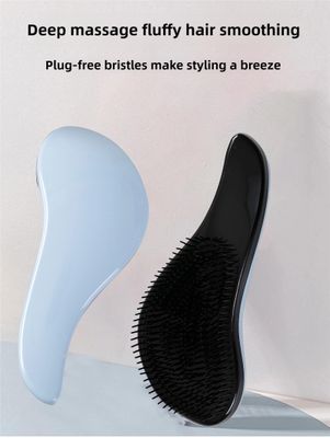 (1Pink and1Blue) pcs:Anti-knotting soft teeth, detangling comb, head massage magic cushion comb, straight hair detangling