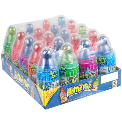Baby Bottle Lollipops Variety Pack, 20 Count Assorted Flavors, Individually Wrapped Bulk Lollipop