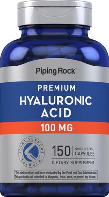 Piping Rock Hyaluronic Acid Capsules 100mg 150 Count Premium Formula Non-GMO, Gluten Free Supplement