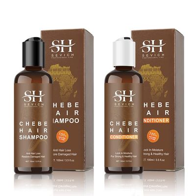 SEVICH Naturals Chebe Shampoo Conditioner Set - with 100 African Chebe Essence Powder, Thin Loss Hair Treatment, MoistureRepair Damaged Hair Root, Scalp Skin Refresh 2Pcs