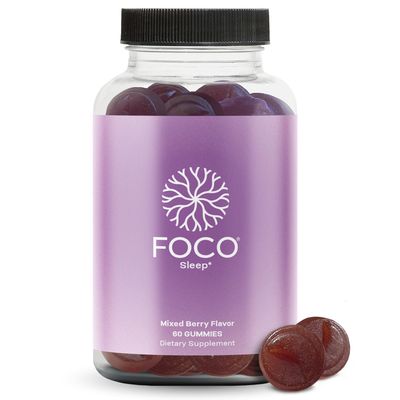 Think FOCO Sleep Gummies for Kids, Teens Adults - Calming Relaxation in 45 Minutes - Hyper Active Recommended Natural Sleep Aid - Melatonin Gummy - Sleep Non GMO Vitamins - Fall Asleep Fast Aids