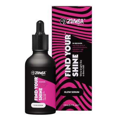 ZUMBA Glow Serum for Face - Vitamin B3E Hyaluronic Acid - Hydrating Face Serum Skin Brightening Serum - Non-Comedogenic Post-Workout Natural Glow Serum - Face Serum for Glowing Skin, 1.7 Fl Oz
