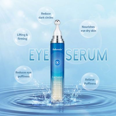 ZAMANIYA 5 Caffeine Eye Serum,Moisturizing Eye Cream with 360 Massage Roller Ball,Anti-Aging Moisturizing Eye Serum for Dark Circles,Reducing Eye Puffiness,Lightening Fine Lines,Lifting and Firming