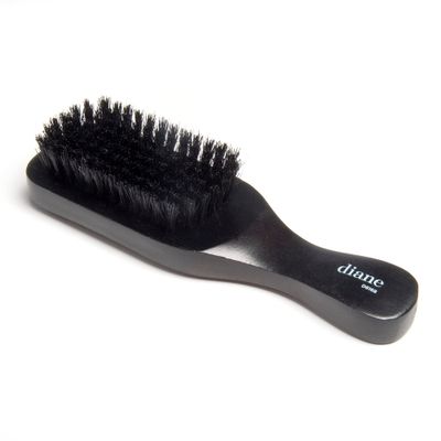 Diane 100 Boar Bristle Club Brush for Waves and Smoothing - Fine to Medium Hair Detangler for Men and Women, Shine Restorer, Soft on Scalp