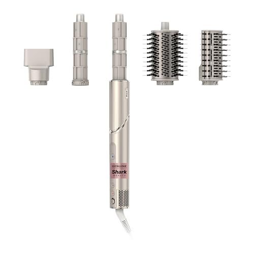 Shark HD430 FlexStyle Air Styling Drying System, Powerful Hair Dryer Brush Multi-Styler with Auto-Wrap Curlers, Paddle Brush, Oval Brush, Concentrator Attachment, Stone