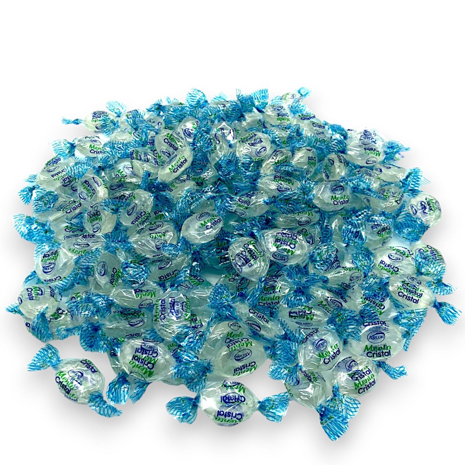 Arcor Crystal Mint Candies-1.5 lbs-Individually Wrapped Gourmet Blue Tint Hard Candy Mints for a Cool Refreshing Taste-Perfect After Dinner Mint(24 oz)