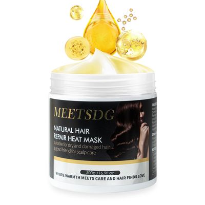 Hair Treatment Masks, Deep Repair Treatment with Argan Oil Shea Butter - Intense Hydration for Dry Damaged Hair - Self-Heating Hair Mask - Sulfate-Free, Paraben-Free, 500g16.9oz
