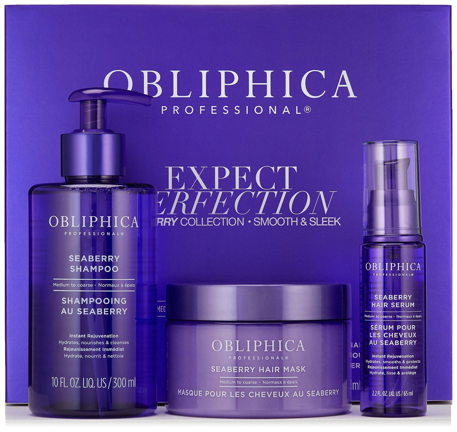 Obliphica Expect Perfection Sleek Smooth Seaberry Collection - Unleash the Power of Effortlessly Sleek and Smooth Hair, Radiating with Health, Elegance, and Unmatched Brilliance.