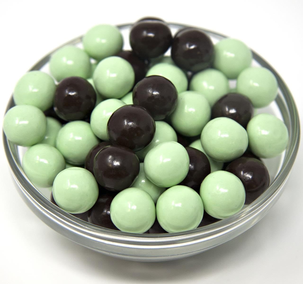 YANKEETRADERS Dark Chocolate Mint Cookie Crisp Balls, 1 lb Gift Bag, Holiday Treat