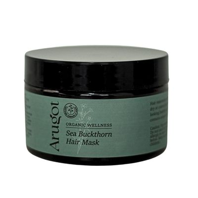 Arugot Organic Sea Buckthorn Oil Hair Treatment Mask, Made In Israel, Nourishes Dry, Damaged Hair, 8.7 Fl Oz