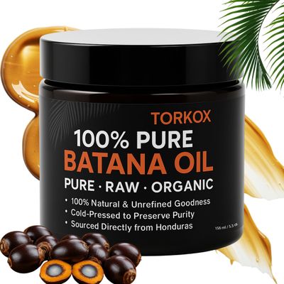 Organic Batana Oil for Hair Growth From Honduras 100 Raw,Unrefined, Pure Dr Sebi Scalp Care Hair Shine for Men Women Elaeis Oleifera Kernel Natural Cold Press Extraction 5.3Fl oz