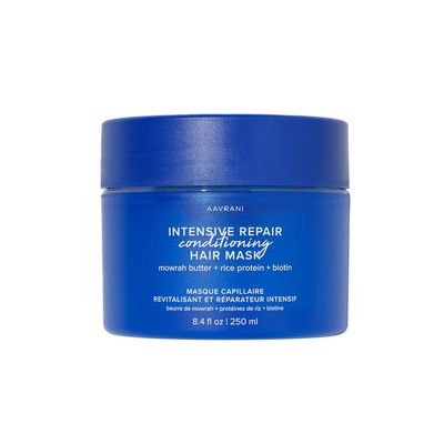 AAVRANI Intensive Repair Conditioning Hair Mask - Mask for Dry, Damaged Hair - with Biotin, Rice Protein, Mowrah Butter to Repair - Vegan - 8.4 Oz