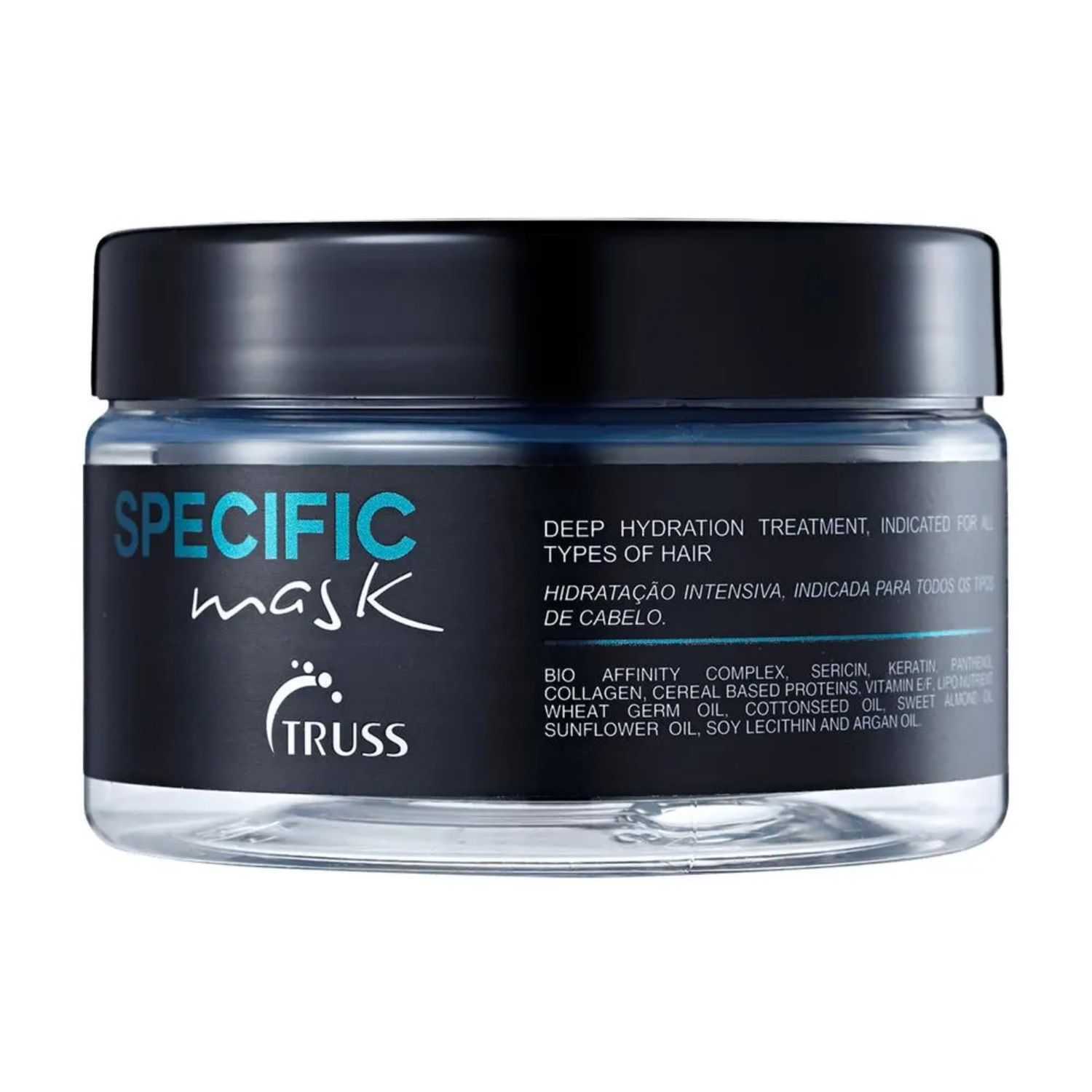 Truss Professional Specific Mask - Hydrating Hair Mask with Argan Oil - Deep Hydration - Repair Seal Damaged Hair Cuticle; Extends Color; Prevents Split Ends; Prevents Color Fading (6.35oz)