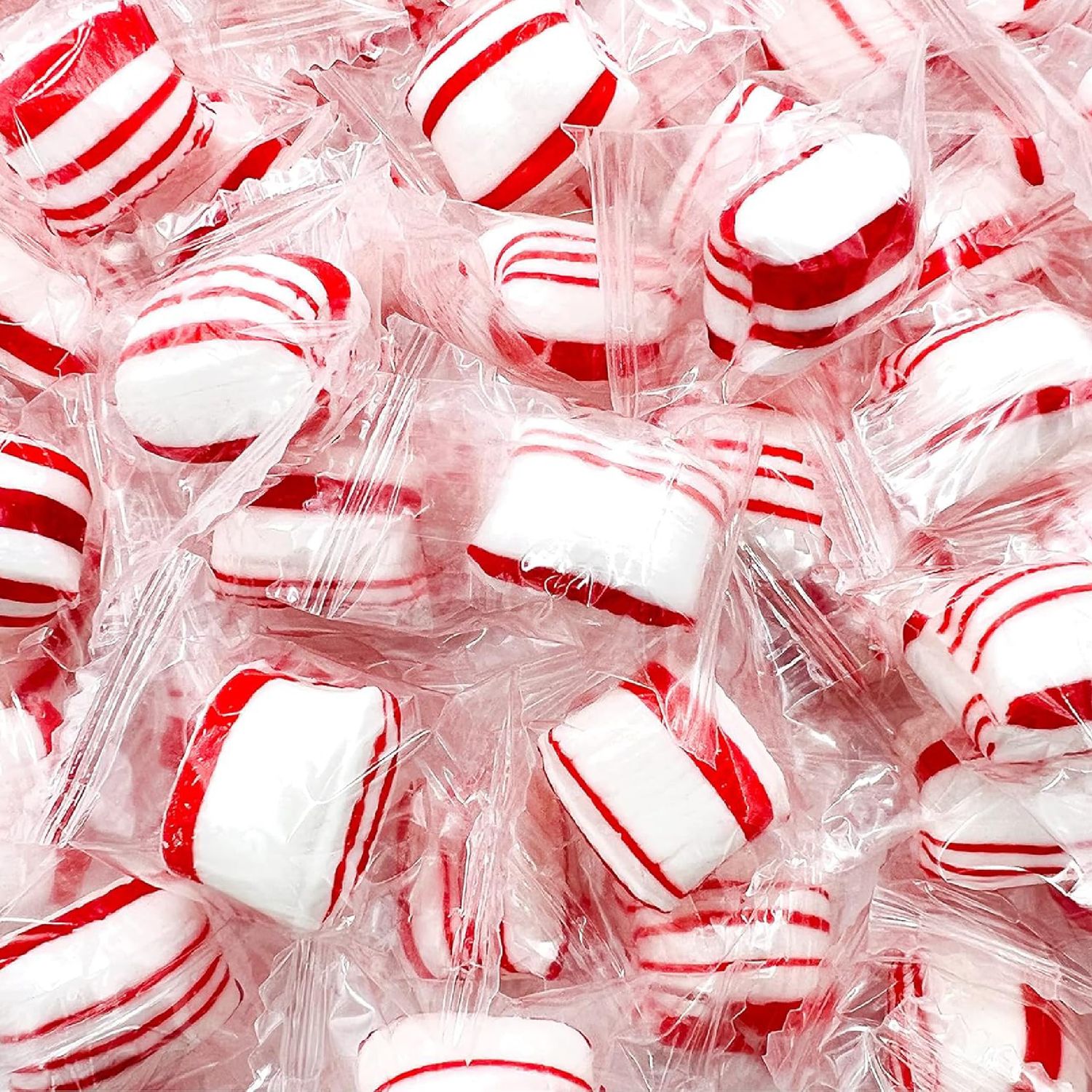 Peppermint Puffs Candy 2-Pound Bag Refreshing Mints, Individually Wrapped