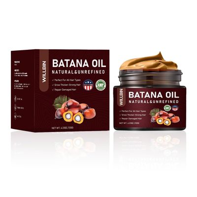 Willbin Batana Oil - 100 Natural Hair Growth Repair Oil, Deep Moisturizing for Skin Scalp, Promotes Thick Shiny Hair, Repairs Damaged Hair, Hydrates Dry Skin - 4.23oz