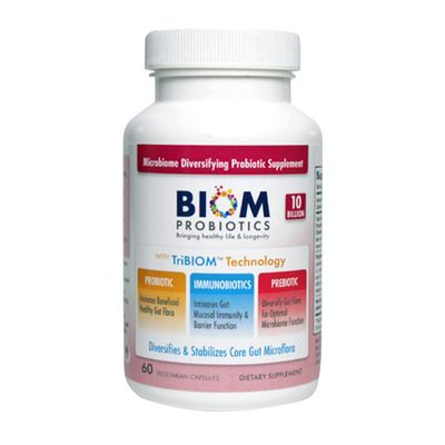 Biom Probiotics 3-in-1 Formula (Cold Shipped) with 10 Billion Flora Probiotics, Prebiotics and Immunobiotics for Healthy Life Longevity - Diversifies Gut Microflora and Microbiome - for Men Women
