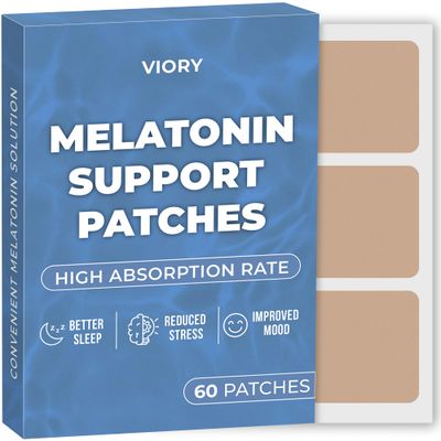 VIORY Melatonin Sleep Patches for Adults Extra Strength Easy-to-Apply Sleep Patch with Valerian Relax Wake Up Refreshed Long-Lasting Night Comfort for Men Women 60 Patches