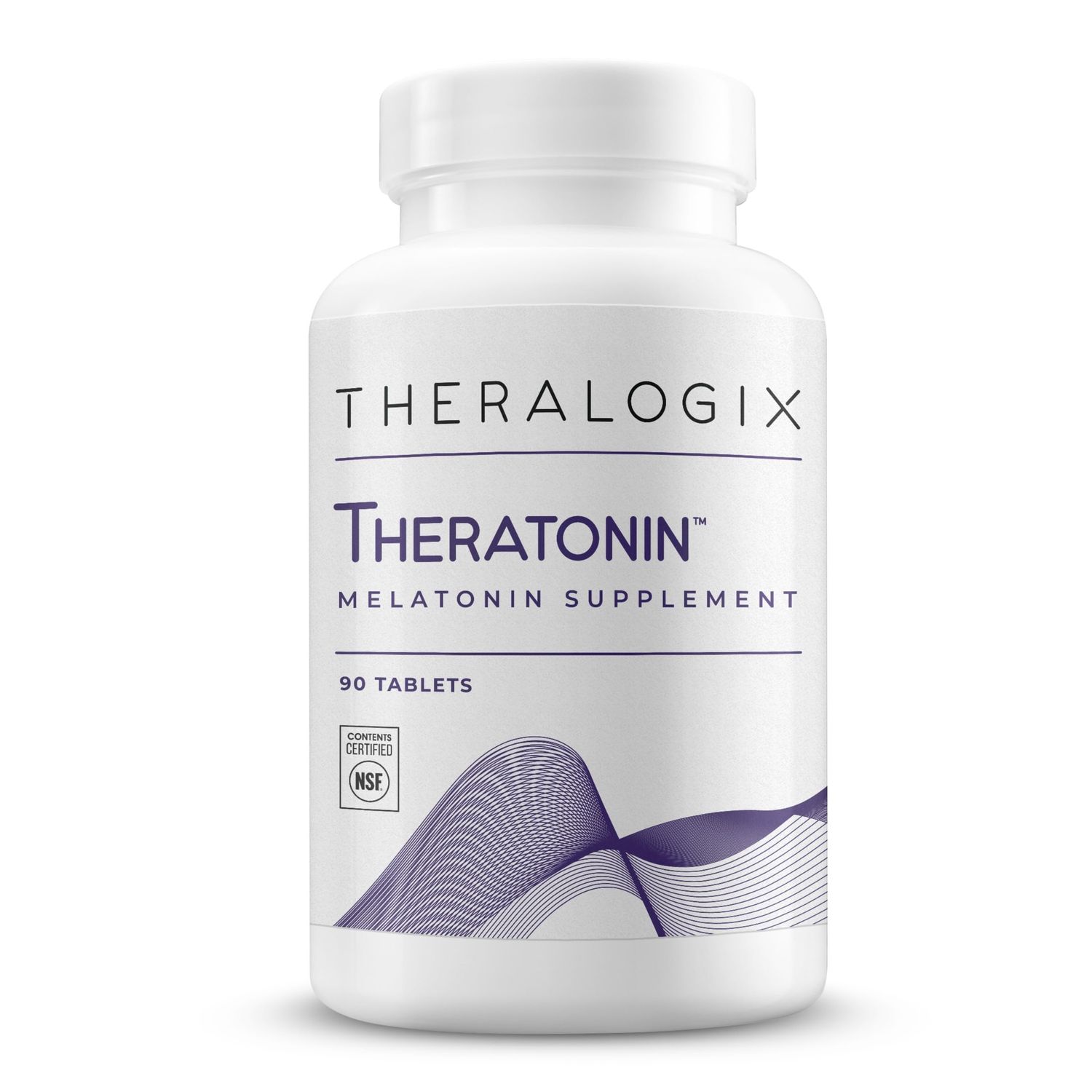 Theralogix Theratonin Melatonin Supplement - 90-Day Supply - Sleep Support Supplement - Melatonin to Aid a Good Night&#39;s Sleep - Supplement for Women to Support Fertility - NSF Certified - 90 Tablets