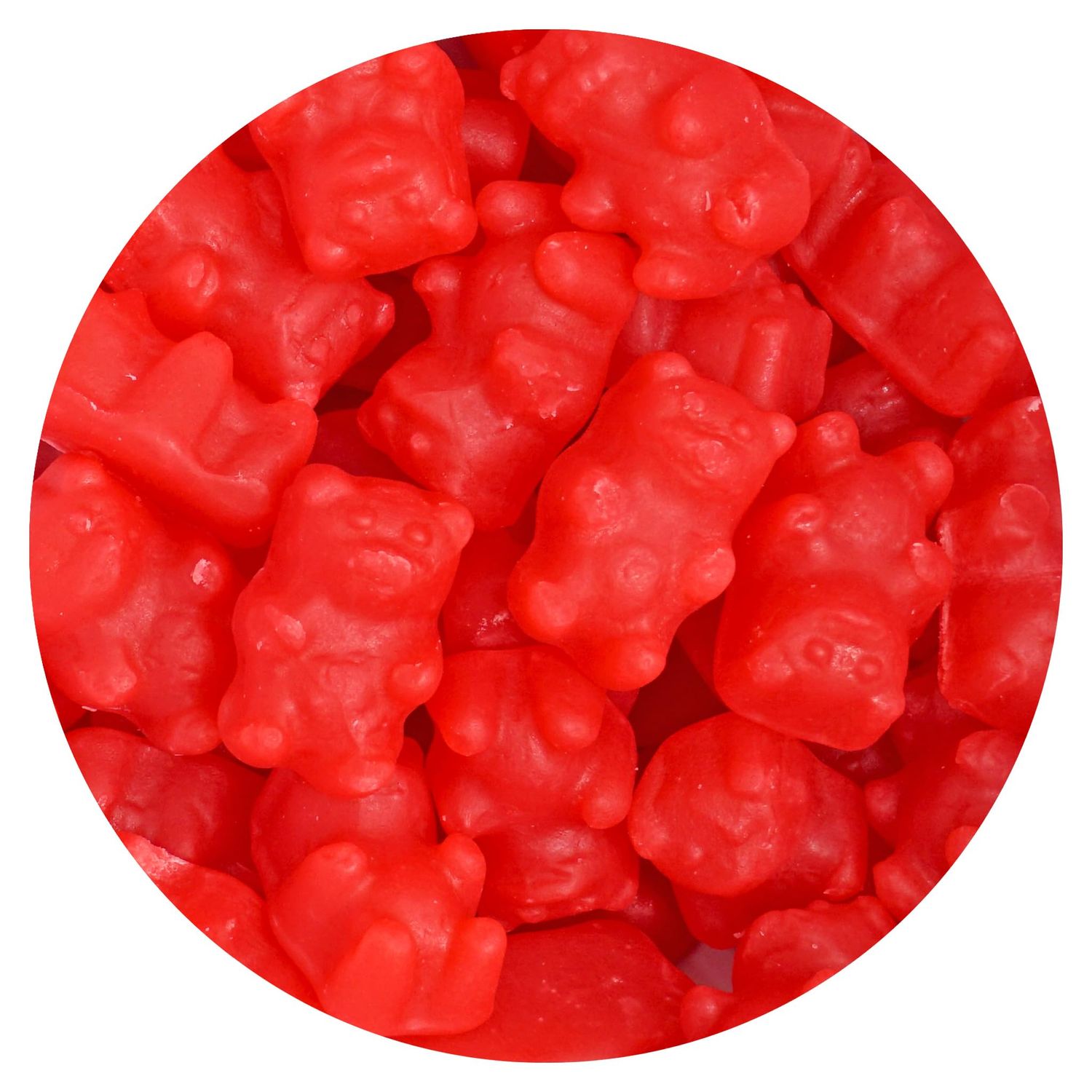 Juju Cinnamon Bears, 1 Pound Bulk Bag, Firm Chewy Candy, Cinnamon Candy, Red Candy, The Hampton Candy Company