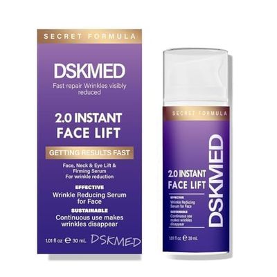 DSKMED Under Eye Bags and Wrinkles - 2.0 Instant Face Lift Cream,Remove Dark Circles, Bags Under Eyes, Fine Lines, Wrinkles and Neck Lines,Firming Delicate Skin 1.01oz