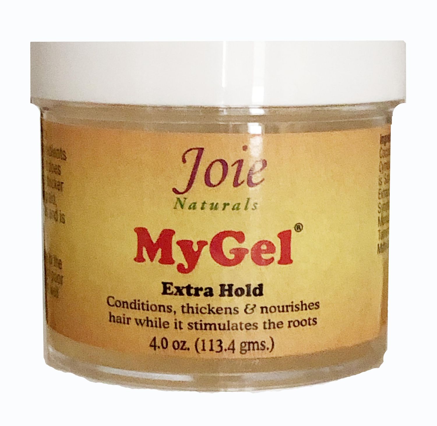 Joie Naturals MyGel Hair Extra Hold-Women Edge Control Braiding,4oz Gel Men Curly Hair Enriched with Plant Oils,Herbal Extracts-Nourishing.Version has firmer hold and a greater moisturizing effect