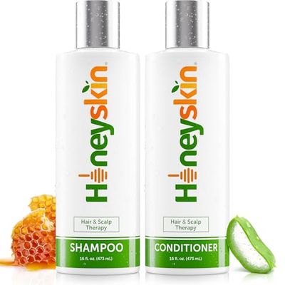 Hair Growth Shampoo And Conditioner with Manuka - Best Shampoo and Conditioner for Thinning Hair and Hair Loss - Hydrating, Sulfate-Free Shampoo and Conditioner for Color-Treated Hair and Dry Scalp