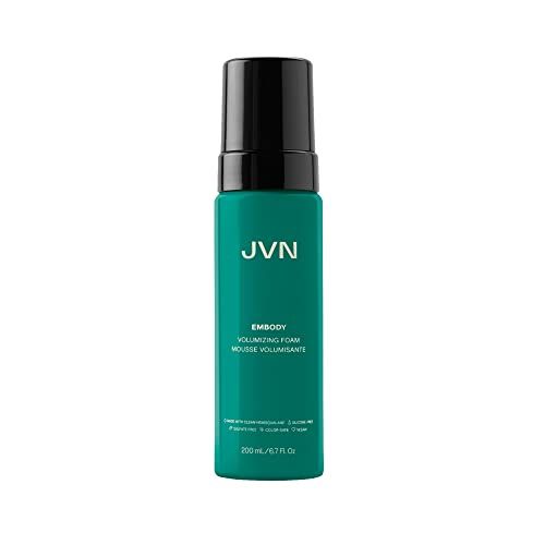 JVN Embody Volumizing Foam, Clean, Volume-Boosting Foam for All Hair Types, Color Safe, Sulfate-Free, 6.7 Fluid Ounces