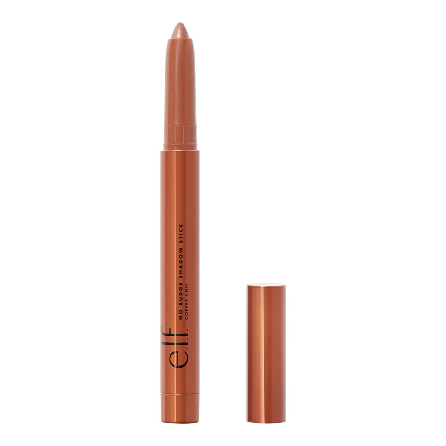 e.l.f. No Budge Shadow Stick, Longwear, Smudge-Proof Metallic Eyeshadow, Copper Chic, 0.05 Oz