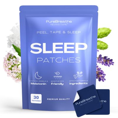 Premium Sleep Patches - 30 Count Extra Strength Sleep Patches with Melatonin, L-Theanine Ashwagandha Fast-Acting, Long-Lasting for Deep Rest Relaxation