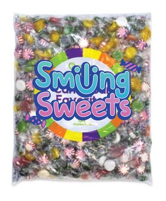 Smiling Sweets Candy Jar Mix, 2 lbs of Delicious Hard Candy Variety, Many Different Flavors, A Flavor For Everyone to Enjoy, Share with Friends and Family