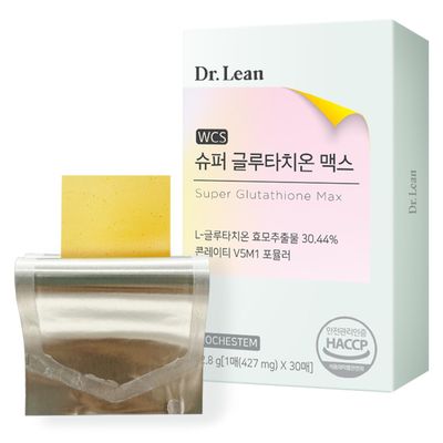 Generic Dr Lean Super Glutathione Max Orally Disintegranting, Edible Film Type for Skin - Fast Absorption, Vitamin, Naiacin, Hyaluronic Acid High Content, High Purity (1 Box x 30 Sheets)