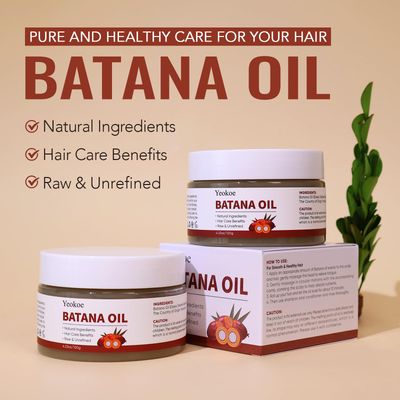Yeokoe Batana Oil for Hair Growth Pure and Natural Raw Unrefined Dr Sebi,Hair Oil,Great for Skin Care and Hair Care Promotes Hair Thickness for Men Women
