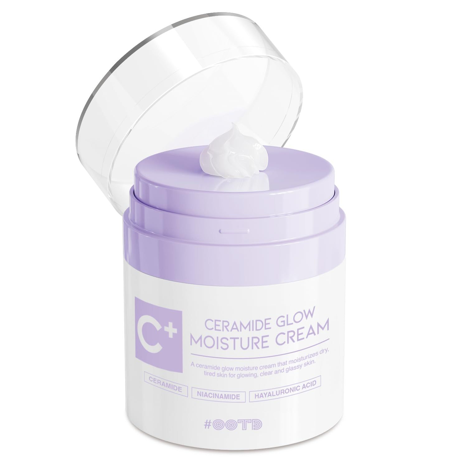 OOTD Deep Moisturizer Skin Barrier Cream For Men Women, Ceramide Niacinamide Hyaluronic Acid Hydrating Dry Sensitive Skin Soothing Irritation. Moisture Cream 50ml 1.69 Fl Oz