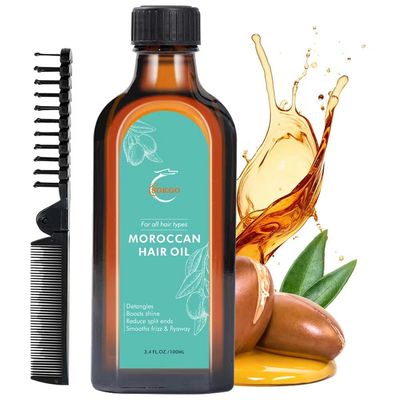 Loske Premium Moroccan Argan Treatment Hair Oil, Nourishing Treatment for Healthy, Shiny Hair, Moisturizing, Repairing, and Frizz Control Formula