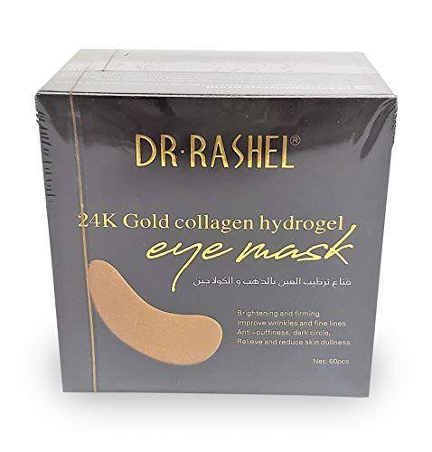 Dr Rashel 24k Gold Collagen Hydrogel Eye Mask Improve Wrinkles, Anti Puffiness, And Dark Circle 60 Pcs of Eye Mask