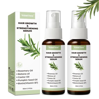 Waking Forest Hair Growth Oil Spray, Rosemary Oil, Nourishes Scalp with Castor Oil, Batana Oil, Biotin, Promotes Thicker, Fuller Hair for Women Men - All Hair Types (2 Oz, 2 Packs)